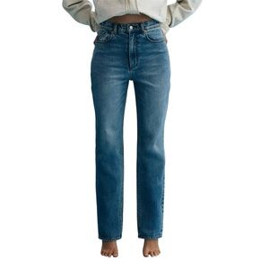 ROLLA'S Original High Rise Straight Jeans Size 26 Dark Wash